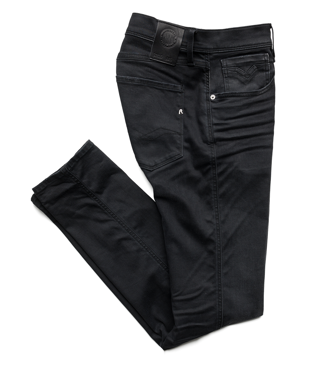 11.5 OZ HYPERFLEX CLOUDS ANBASS ブラック ストレッチデニム 詳細画像 ブラック 9